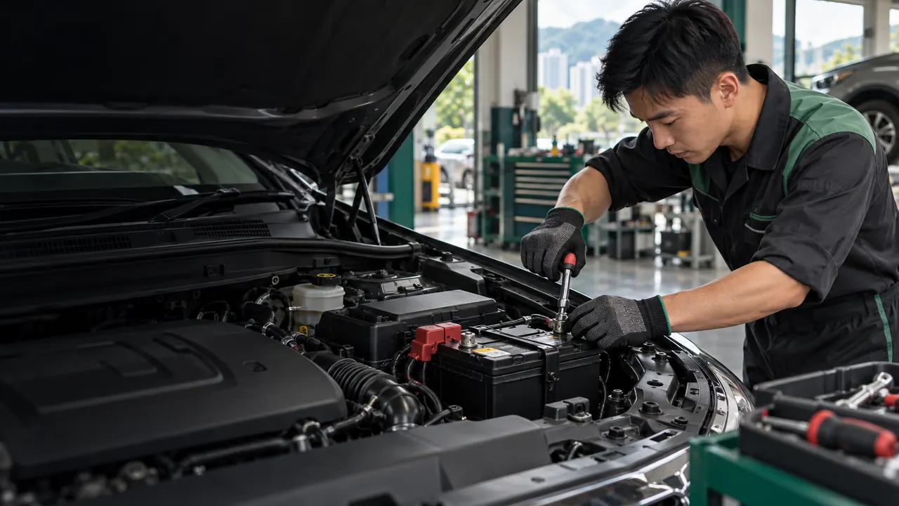 Battery Replacement workshop illustration