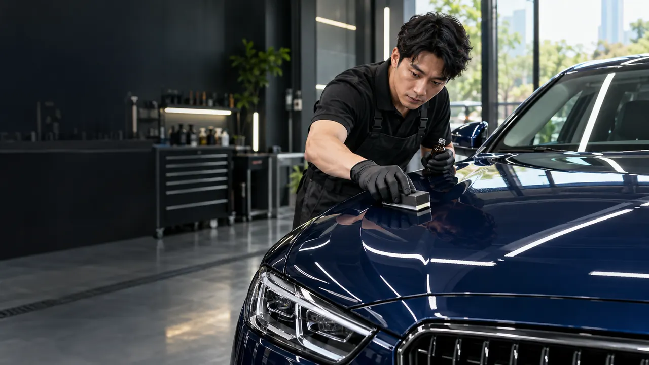 Ceramic Coating & Detailing workshop illustration