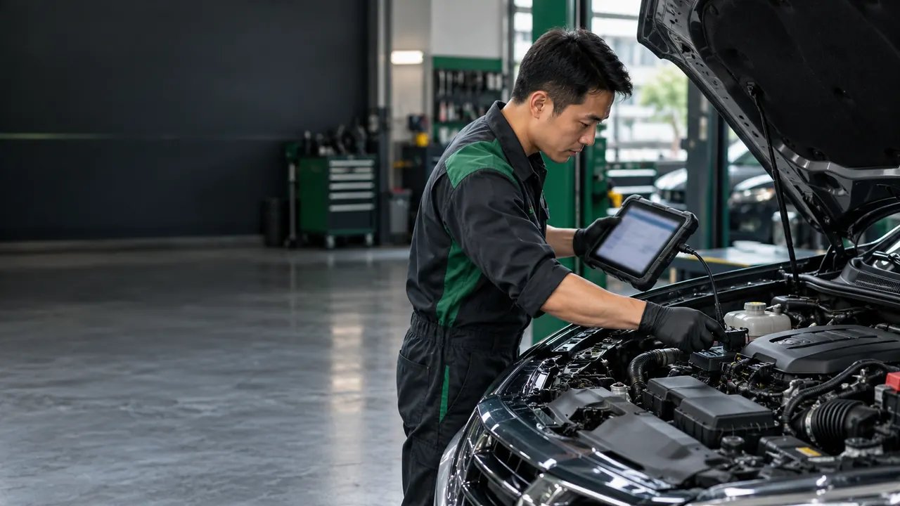 Engine Diagnostics workshop illustration