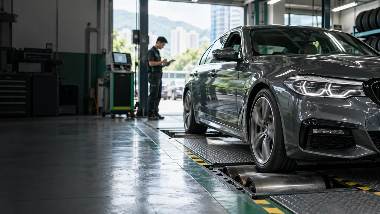 Yearly MOT Inspection workshop illustration